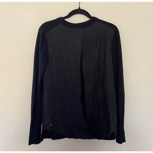 Lululemon Black Sweater with Twisted Back sz 8 - Picture 2 of 7